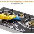 thumbnail image 4 of Gas Stove with 21,600BTU, 3 Burners  Stove, Tempered Glass Camping Cooking Stove, 4 of 6