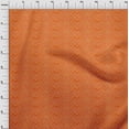 thumbnail image 3 of oneOone Cotton Jersey Orange Fabric Geometric Bandhani Quilting Supplies Print Sewing Fabric By The Yard 58 Inch Wide, 3 of 4