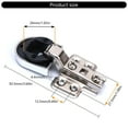 thumbnail image 5 of 2Pcs Cold Rolled Steel Hydraulic Glass Door Hinges Display Cabinet Hinge Home Wine Cabinet Hardware Accessories, 5 of 12