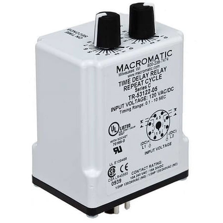 Single Function Time Delay Relay  Octal  Cycle On  1 Functions 120V AC/DC  DPDT price history on PriceWatchPro