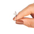 thumbnail image 3 of Elegant Glitter Cross Ring with Zircon Decor - Perfect Engagement, Anniversary, and Birthday Gift for Women, 3 of 4