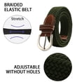 thumbnail image 3 of Ceinture Tressée Élastique Multicolore pour Hommes et Femmes, Tissu en Toile Tissé Sans Trous, 3 of 5