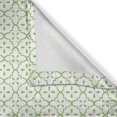 thumbnail image 4 of Ambesonne Vintage Window Valance, Abstract Flowers Motifs, 54" X 18", Lime Green and White, 4 of 5