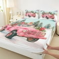 thumbnail image 3 of Homewish Pink Truck 4pcs Bed Sheets for Children Teens Girls,Christmas Gingerbread Man King Sheets,Merry Christmas Super Cozy Sheet Set,Ultra Soft Home Decor, 3 of 7
