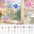 thumbnail image 2 of Crystal Suncatcher Prism Hanging Pet Memorial Gift for Loss of Cat Or Dog Window Decorations Rainbow Decorations Gold Paw Print Home Decor, 2 of 9