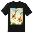 thumbnail image 2 of Plus Size Shirt for Women Black Tops for Women Short Sleeves Shirt for Women Giraffes T Shirt Crewneck Shirt for Women XS, 2 of 5