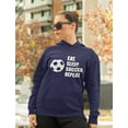 thumbnail image 3 of Tstars Womens Soccer Shirts Sport Eat Sleep Soccer Repeat Soccer Fans Cool Gift Idea for Her Mom Birthday Gift Women Hoodie, 3 of 6