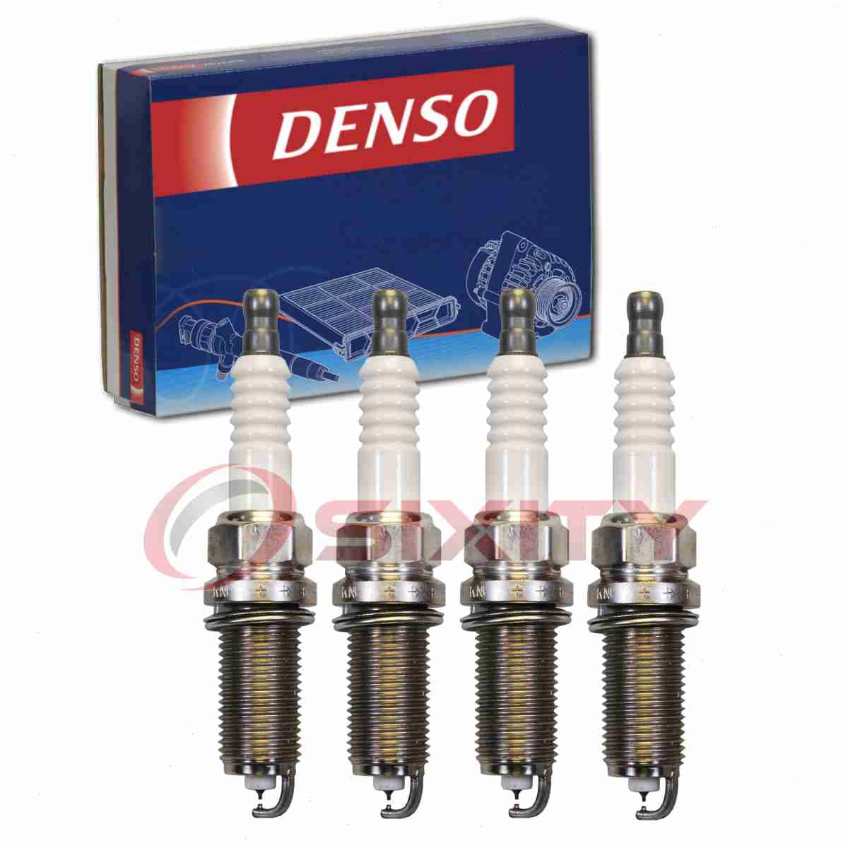 4 pc DENSO 3484 Spark Plugs for 90919-01259 FK16HR-A8 Ignition Wire Secondary Fits select: 2016-2018 TOYOTA RAV4, 2012-2017 TOYOTA CAMRY