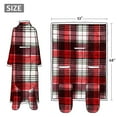 thumbnail image 5 of Sherpa Wearable Blanket with Sleeves & Foot Pockets for Adult Women Men, Comfy Snuggle Wrap Sleeved Throw Blanket Robe, Gift Idea, Plaid, 75" x 53", 5 of 7