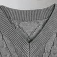 thumbnail image 6 of IROINNID Reduced Womens Sweater Sweater Vest V-Neck Pullover Sweater Solid Color Leisure Mid-Length Sleeveless Knitted Sweater Vest Tops, 6 of 7