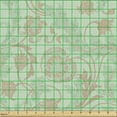 thumbnail image 2 of Ambesonne French Floral Fabric by the Yard Upholstery, Folkloric Bohemian, 1 Yard, Pale Green and Almond, 2 of 5