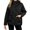 Black, variant on Winter Women Long Sleeve Zipper Quilted Coat Casual Loose Lightweight Hooded Puffer Jacket with Pocket