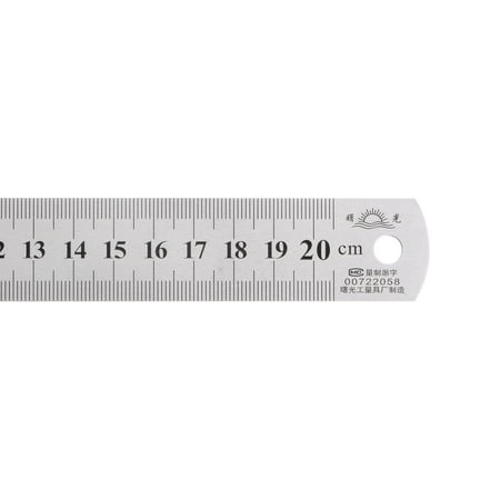 

Uxcell Stainless Steel Ruler 8 x1/36 x1 Straight Edge Measuring Tools for Woodworking Painting Craft