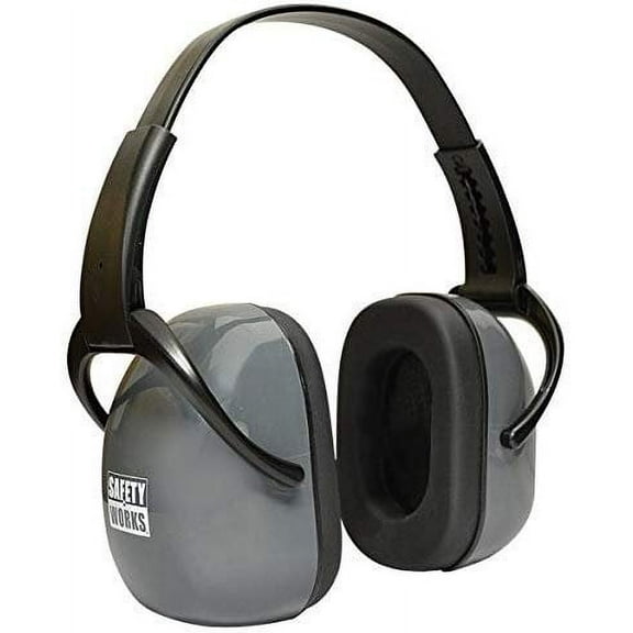 Safety Works Foldable Safety Earmuff SWX00115 - 24dB Noise Reduction - Pack Of 1