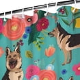 thumbnail image 3 of German Shepherd Dog and Flower Shower Curtain 72"x72" ,Bathroom Decorative Shower Curtains Set with 12 Hooks,Modern Waterproof Washable Shower Curtain, 3 of 6