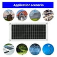 thumbnail image 3 of Zootealy 20W Polycrystalline Silicon Solar Panel Kit with IP6 Waterproof, 12V Dual USB Output Battery Panel Controller including 300W 40A PWM Controller, 2 Crocodile Clips, 4 Suction Cups, 1 Car, 3 of 6