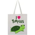 thumbnail image 3 of Inktastic I Love Turtles Tote Bag, 3 of 4