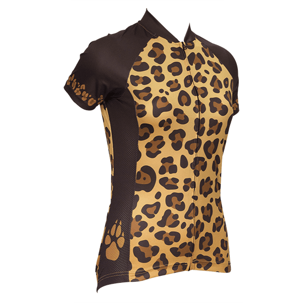 leopard print cycling jersey