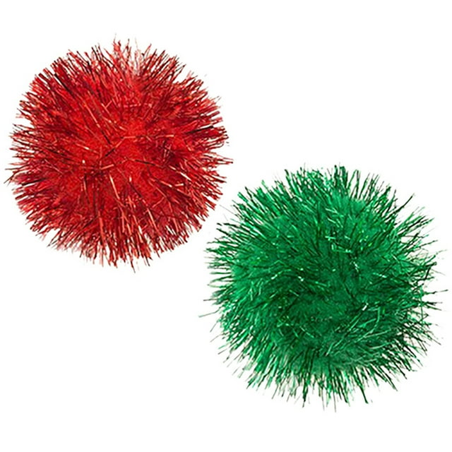 2PCS Christmas Cat Ball Toy Interactive Cat Training Toy Cat Play Toy Kitten Toy