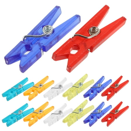 LEORX  100 Pcs Plastic Clothespin Mini Clips Crafts Small Clothespins Vacation