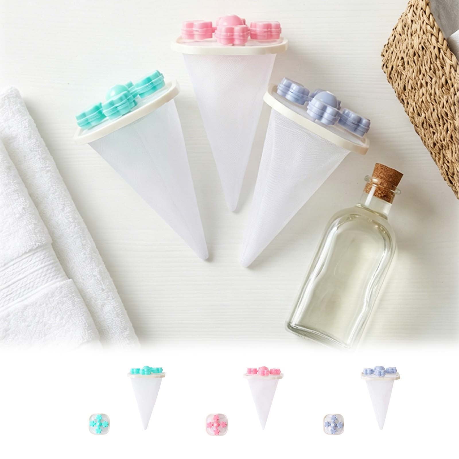 Viflosae Reusable Mesh Floating Lint Catcher Washing Machine Filter Pet Hair Remover Trap for Laundry Drain