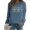 Navy, variant on Fall Fashion Must Haves Womens Long Sleeve Merry Christmas Sweatshirt Round Neck Pullover Fall Shirt Top Women Fall Clothes My Items