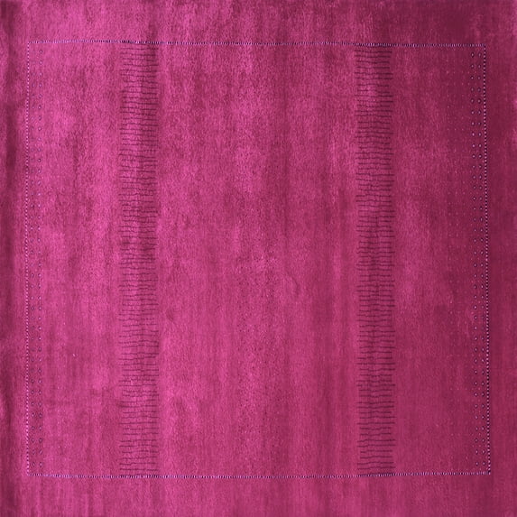 Ahgly Company Indoor Square Abstract Purple Contemporary Area Rugs, 4' Square