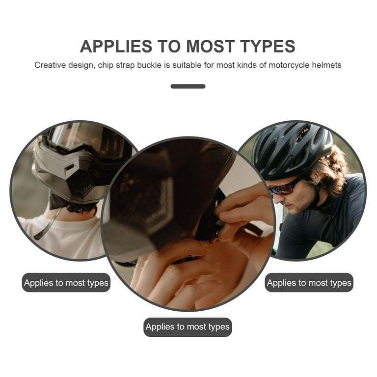10 Pcs Helmet Buckle Clip Chin Strap Replacement Motorcycle Helmets Beanie for Motorcycles Motorbike Accessories Quick Release Safety