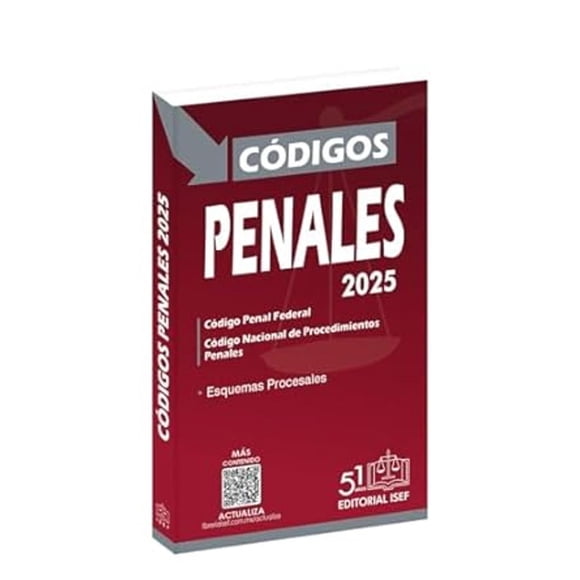 Códigos penal federal y nacional de procedimientos penales 2025 (Bolsillo)