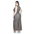 thumbnail image 3 of Set sin mangas con cinto Roman Fashion /Tallas Extras, 4135 (Cafe) cafe 38, 3 of 6