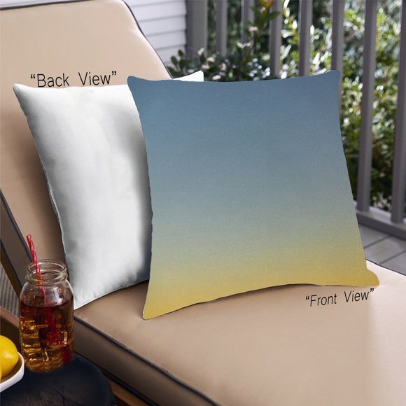 Ahgly Company Color Focus Color Gradient Outdoor Throw Pillow, 18 inch by 18 inch