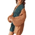 thumbnail image 3 of Sherrylily Women Chunky Cardigan Cable Knit Loose Open Front Sweaters Coat, 3 of 4