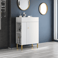 thumbnail image 7 of 21.6" Bathroom Vanity, Combo Cabinet, Single Ceramic Vessel Sink, Left Side Storage, Large, 7 of 7