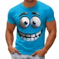 thumbnail image 2 of Funny Novelty 3d Emojs Graphic Tees for Men 2026 Summer Casual Short Sleeve Crewneck T Shirts, 2 of 5