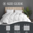 thumbnail image 4 of Comforter Hotel Grand White de fibra de plumón de ganso, tamaño king, 4 of 8