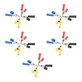 5Set Test Leads Clips Brass PVC Car Battery Charging Tests Clamp with