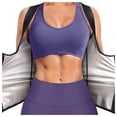 thumbnail image 1 of AWZXDE Women Fitness Set Plus Size Sweat Suit Hooded Set For Workout Sauna Support Abdominal Comfort Silver, 1 of 3