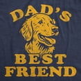 thumbnail image 2 of Mens Funny T Shirts Dads Best Friend Sarcastic Dog Graphic Novelty Fathers Day Tee for Men Graphic Tees, 2 of 9