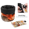 thumbnail image 4 of PhooArto Travel Cosmetic Bags Barrel Makeup Bag, Multifunctional Toiletry Bucket Bags Round Organizer Storage Pocket, Maple Leaves and Violin Music, 4 of 6