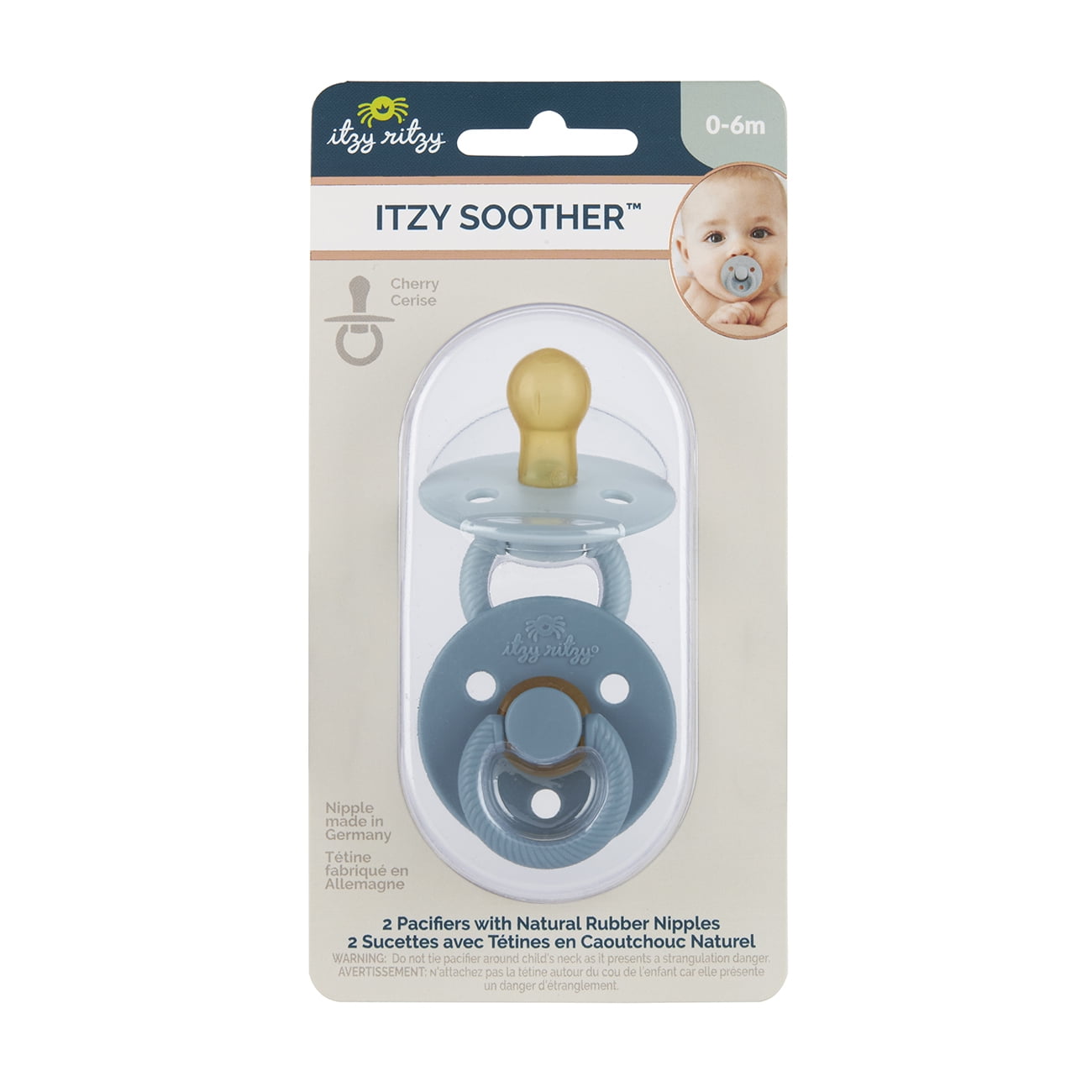 Itzy Soother™ Natural Rubber Pacifiers, Harbor & Coast, 6-18m