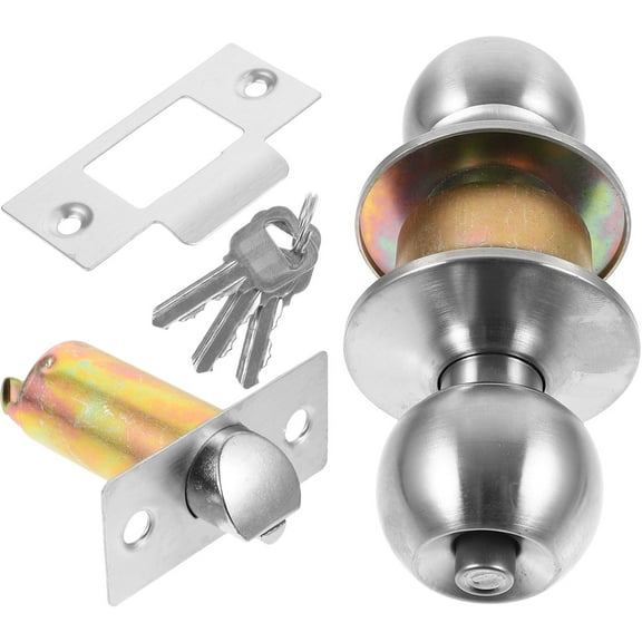 Masteelf 1 Set Bedroom Door Knob Lock Sphere Door Lock Door Knob With Lock Door Lock and Key