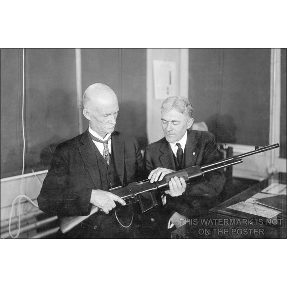 24"x36" Gallery Poster, john browning with BAR - Copy