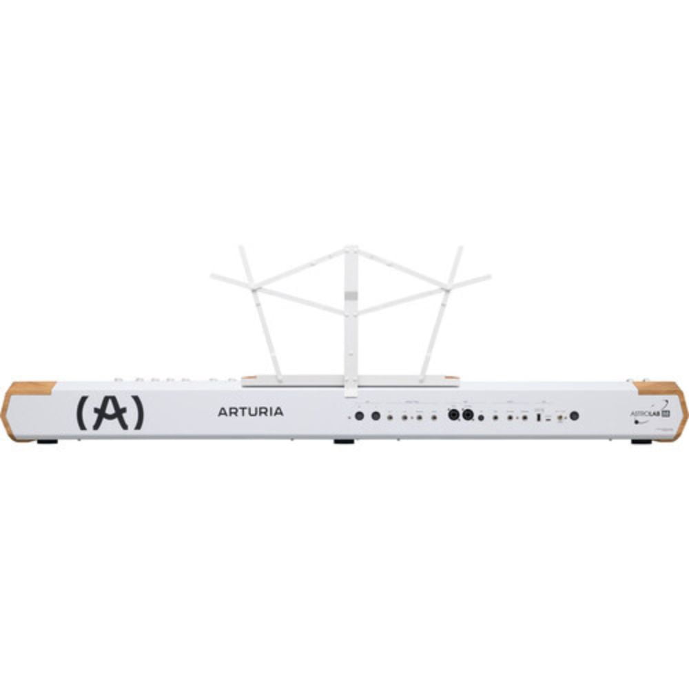 Arturia Astrolab 88 Avant-Garde Stage Keyboard with Analog Lab Pro Integration Bundle with Arturia Wooden Legs for KeyLab 88 MkII and PolyBrute — Adjustable, Sturdy and Elegant Stand