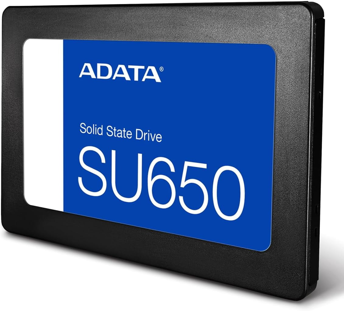ADATA SU650 512GB Internal SSD 2.5” SATA III Solid State Drive, 3D NAND, Up to 520MB/s, Model ASU650SS-1TT-R