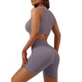 thumbnail image 4 of KISSMODA Women 2 Piece Outfits Workout Set Seamless Sport Butt Lifting Shorts Gym Yoga Booty Short Crop Tank Top Tracksuit, 4 of 7