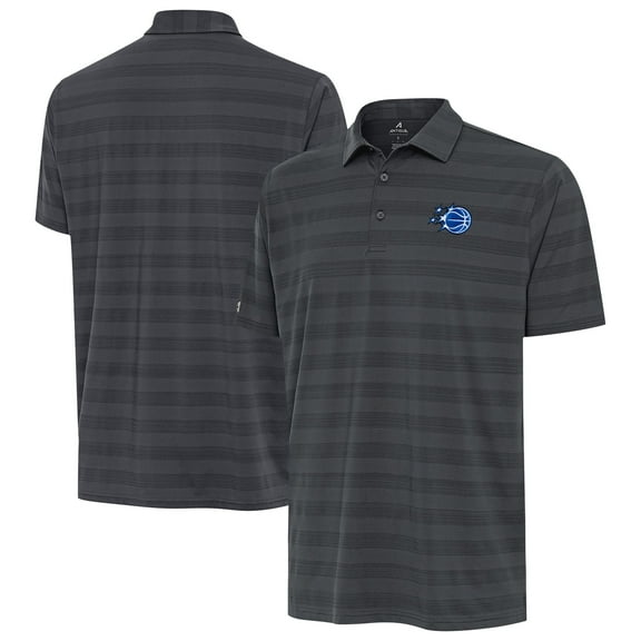 Men's Antigua Pewter Orlando Magic New Logo Tunnel Polo