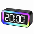 thumbnail image 1 of Digital Morning Alarm Clock for Children, Teenagers with 7 Color Night Light, LED Digital Clock, with 2 Alarm Modes, Adjustable Brightness, Snooze, Vo, 1 of 4