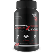 Muscle X Boost - Premium L-Arginine Formula - Extra Strength Muscle Growth Support - Nitric Oxide Booster-Build Lean Muscle - Stimulates Protein Synthesis - Boost Endurance