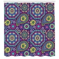 thumbnail image 3 of Ambesonne Purple Mandala Shower Curtain, Vibrant Tones Boho, 69"Wx84"L, Multicolor, 3 of 3