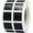 Black, variant on White Square Stickers | 0.5" Inch Square | 1000 Pack
